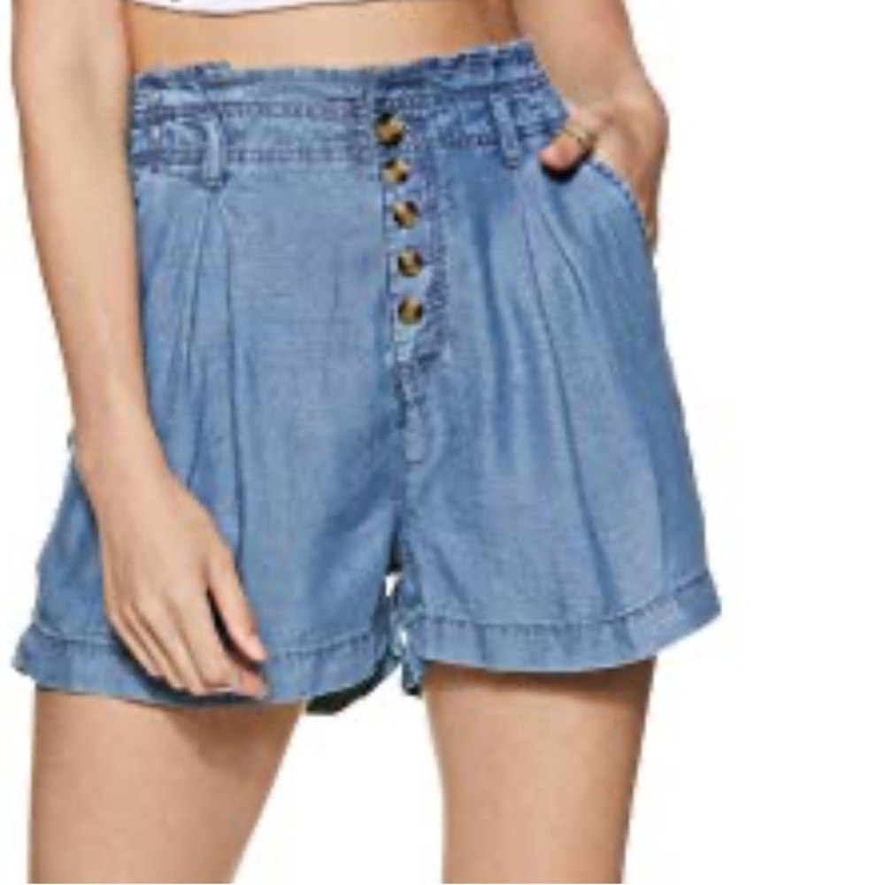 American Eagle Outfitters Blue High Waist Shorts